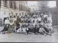 , 1933 FOTO FOTO CARTON COPII CLASA STUDENTI