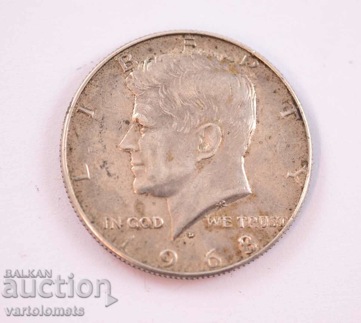 ½ Dollar 1968 - USA Kennedy Half Dollar