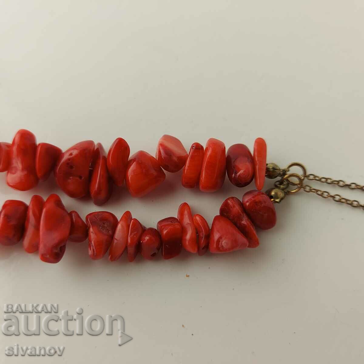 Interesting red coral necklace #5741 - 5 Interesting red coral necklace #5741 - 5