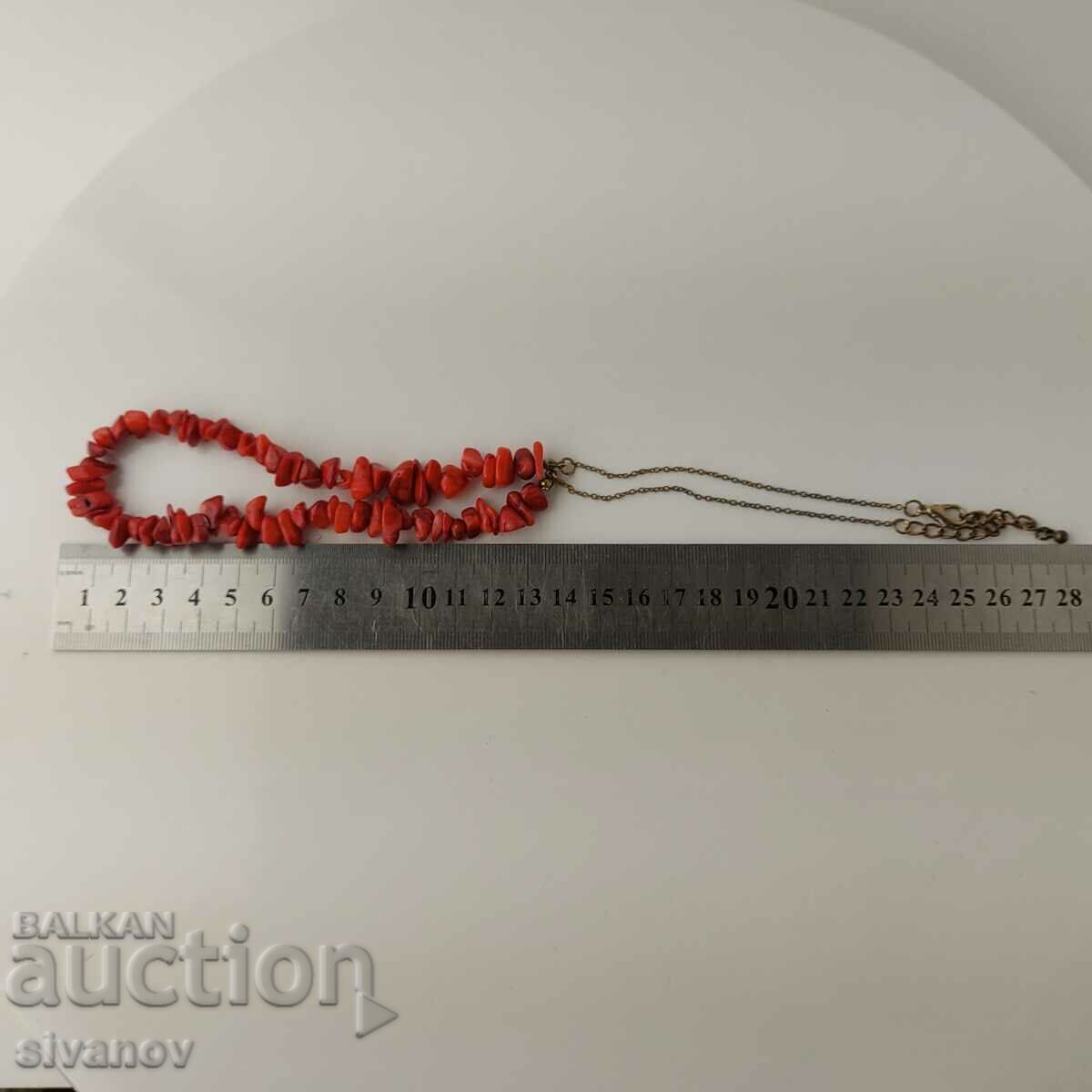 Interesting red coral necklace #5741 - 7 Interesting red coral necklace #5741 - 7
