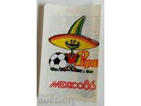 , SOC PLASTIC FOOTBALL CALENDAR MEXICO 86 WORLD