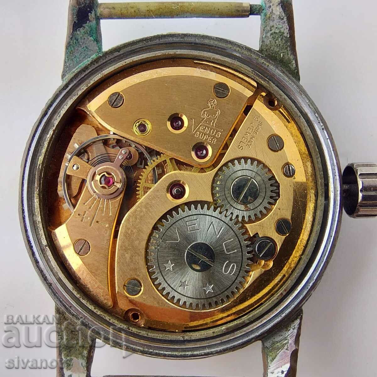 Vintage Venus Swiss ρολόι Venus Super 19 Rubis #5747 - 5 Vintage Venus Swiss ρολόι Venus Super 19 Rubis #5747 - 5