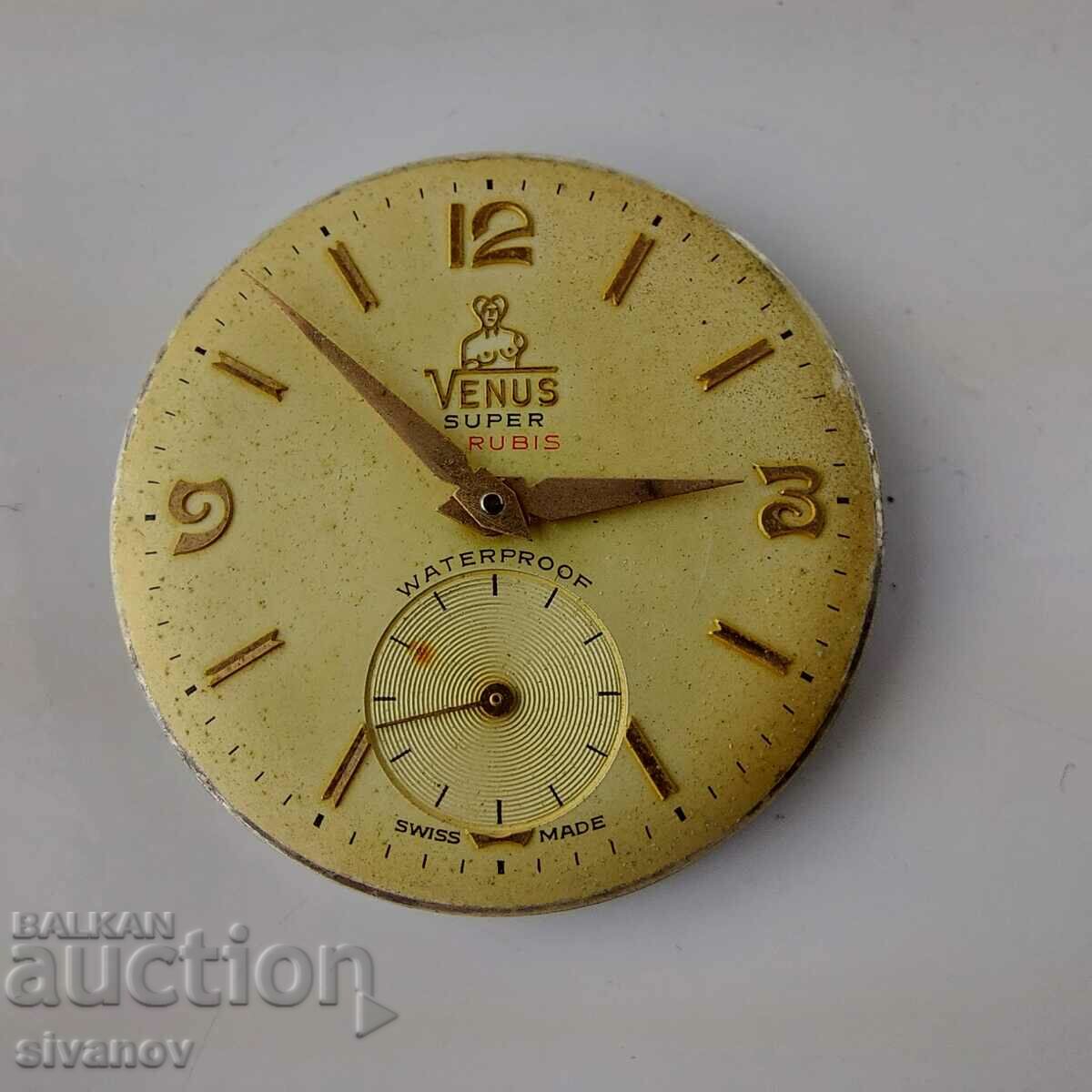 Vintage Venus Swiss ρολόι Venus Super 19 Rubis #5747 - 6 Vintage Venus Swiss ρολόι Venus Super 19 Rubis #5747 - 6