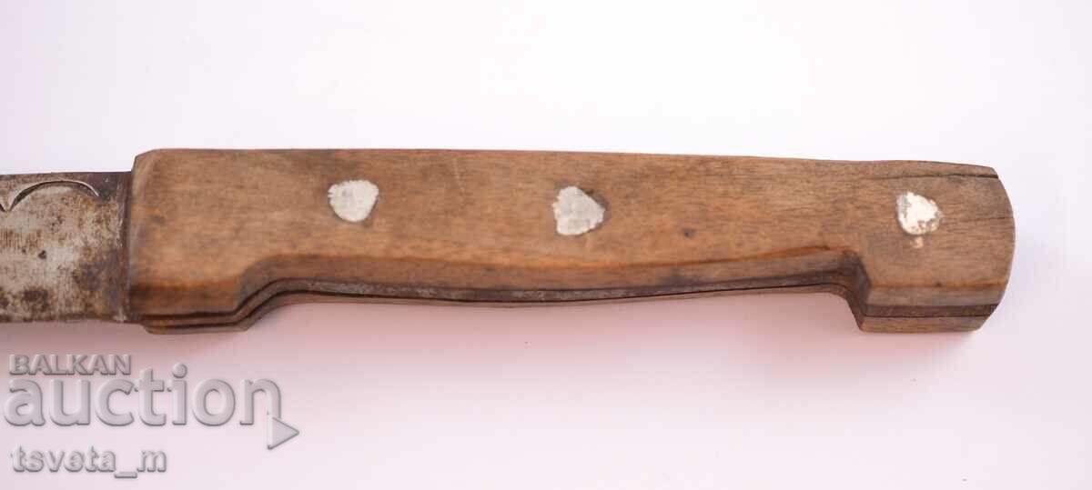 Delivery of Antique knife with a wooden handle Delivery of Antique knife with a wooden handle