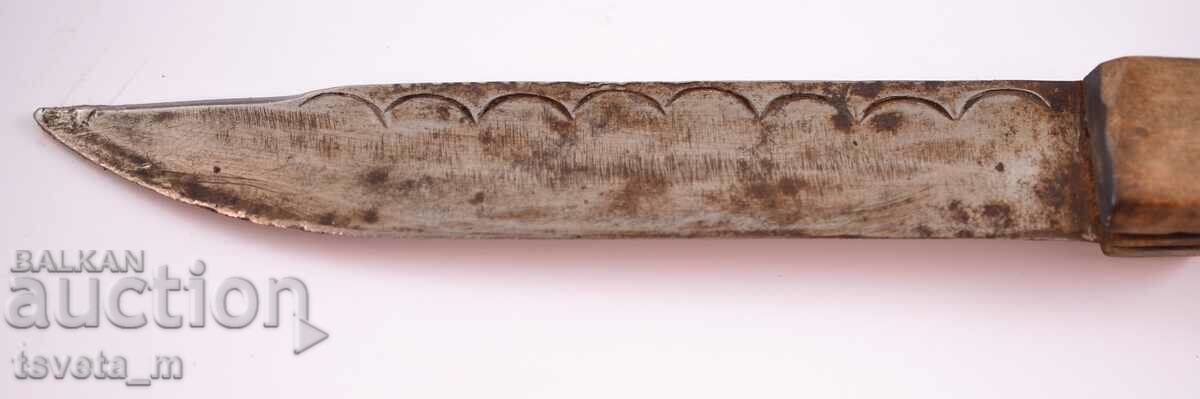 Antique knife with a wooden handle - 5 Antique knife with a wooden handle - 5