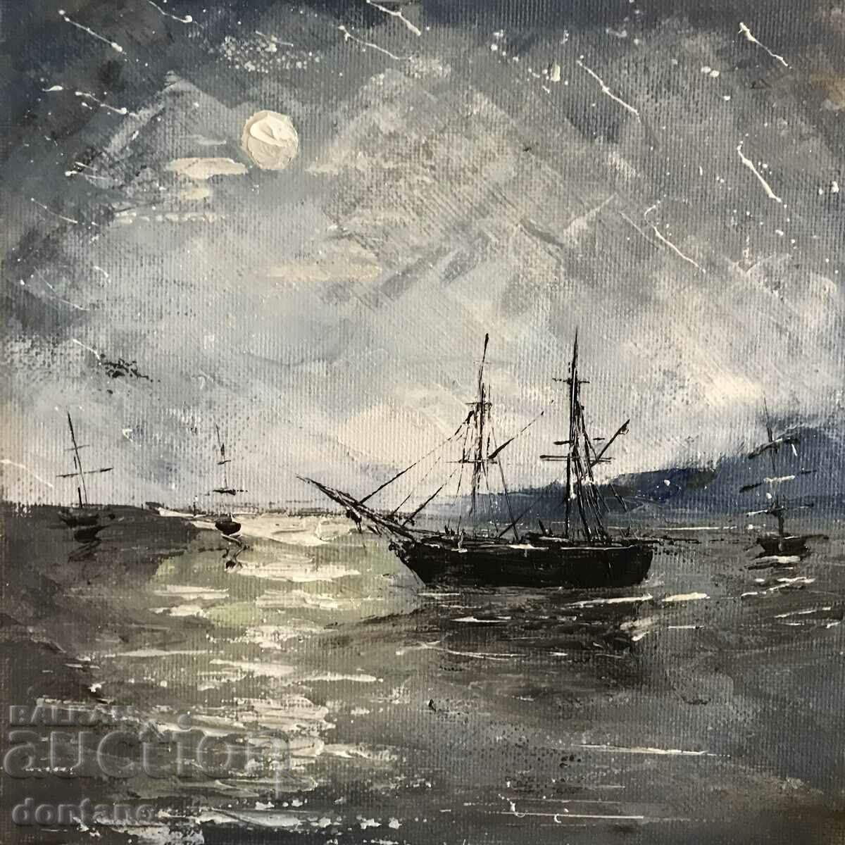 Anton Yordanov - Oil painting - Seascape - Ships