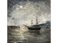 Anton Yordanov - Oil painting - Seascape - Ships