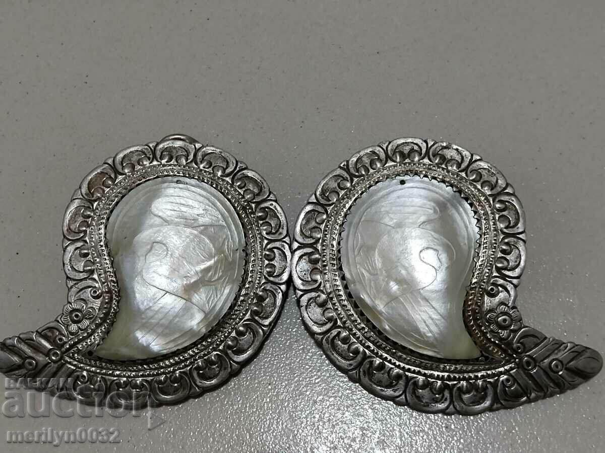Renaissance silver pafts, pafta, silver, mother-of-pearl - 7 Renaissance silver pafts, pafta, silver, mother-of-pearl - 7