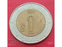 1 peso 2007 - Mexic