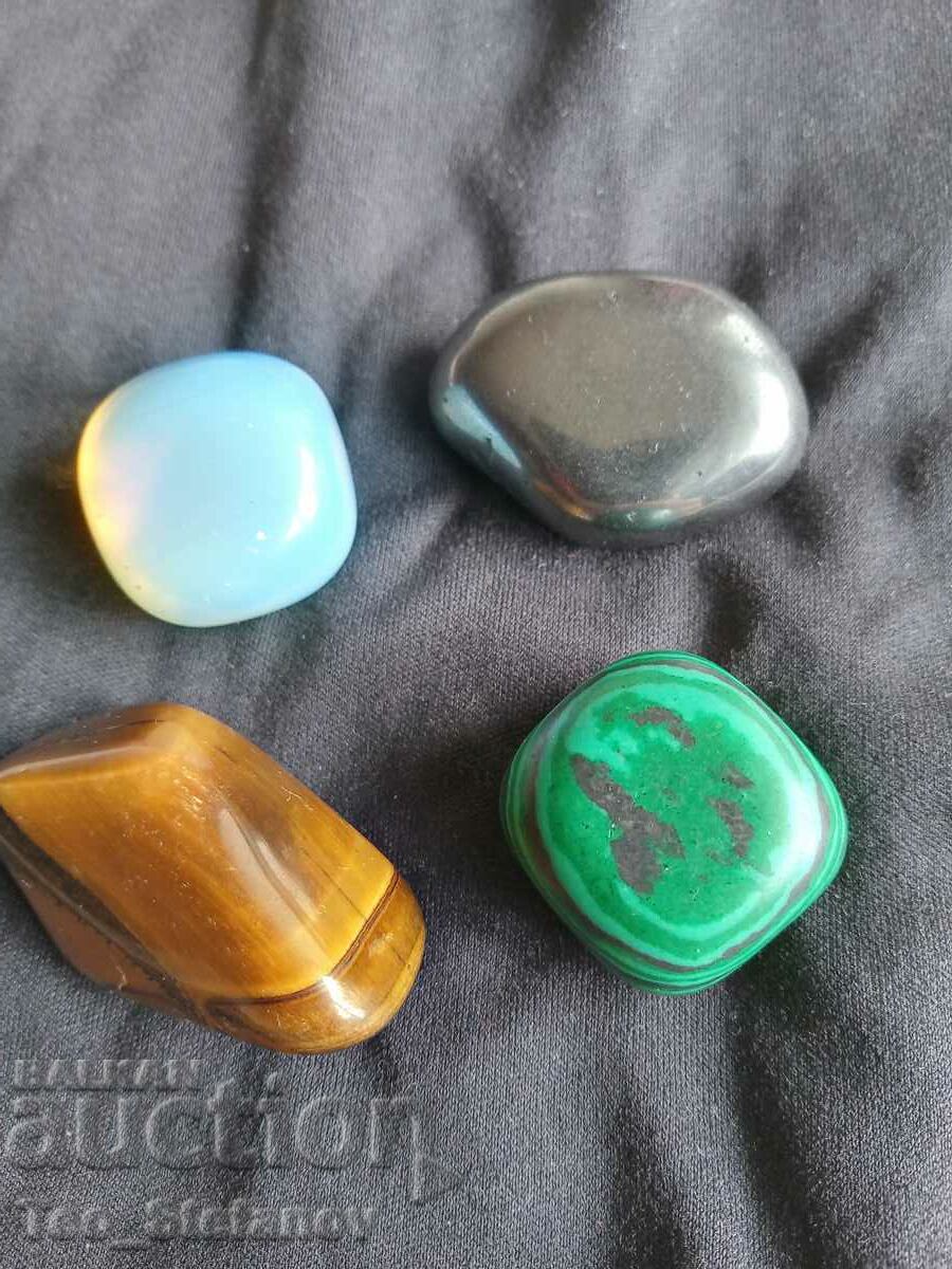 Moonstone, Hematite, Malachite and Tiger's Eye