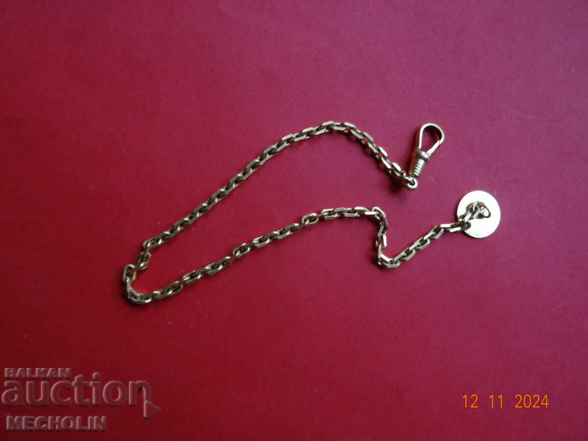 VERY OLD KUSTEC CHAIN POCKET WATCH 12 - 6 VERY OLD KUSTEC CHAIN POCKET WATCH 12 - 6