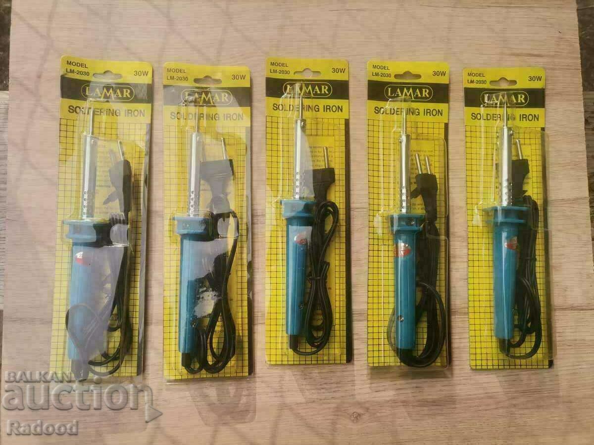 5 soldering irons