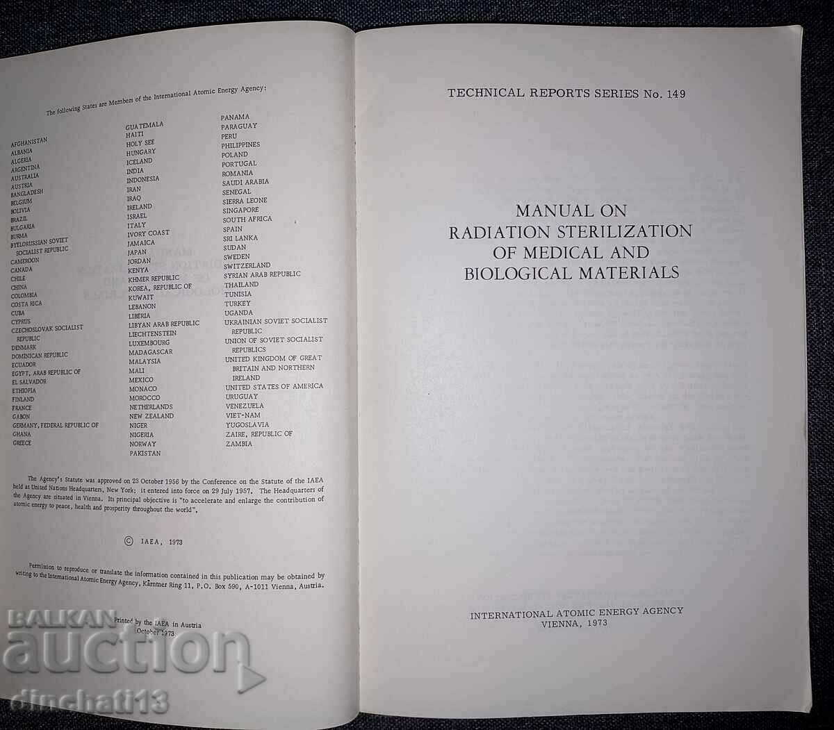Manual on radiation sterilization of medical and biological with price 59.00 BGN | € 30.17 Manual on radiation sterilization of medical and biological with price 59.00 BGN | € 30.17