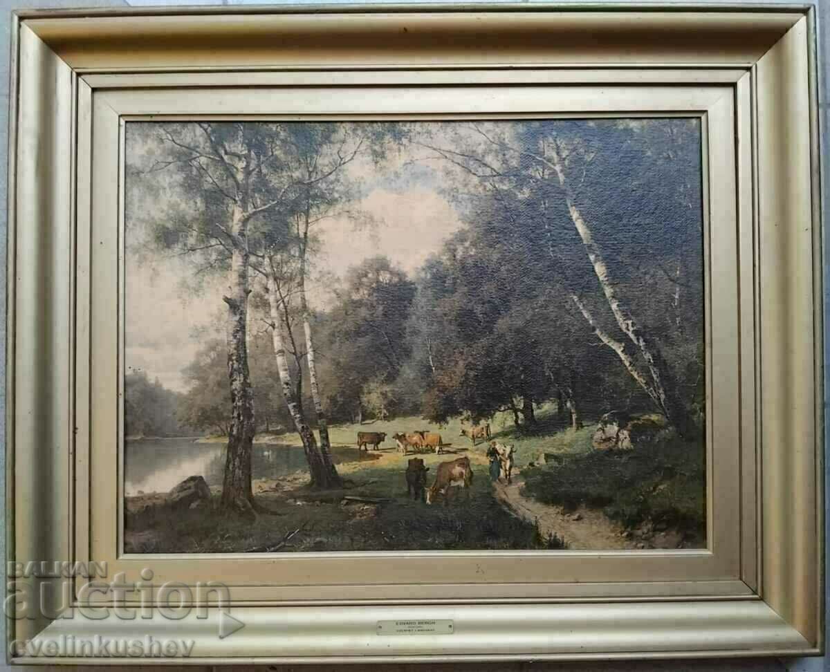 Imprimare de artă pictură de Eduard Berg 1828-1880. cu preț € 70.00 | 136.91 BGN