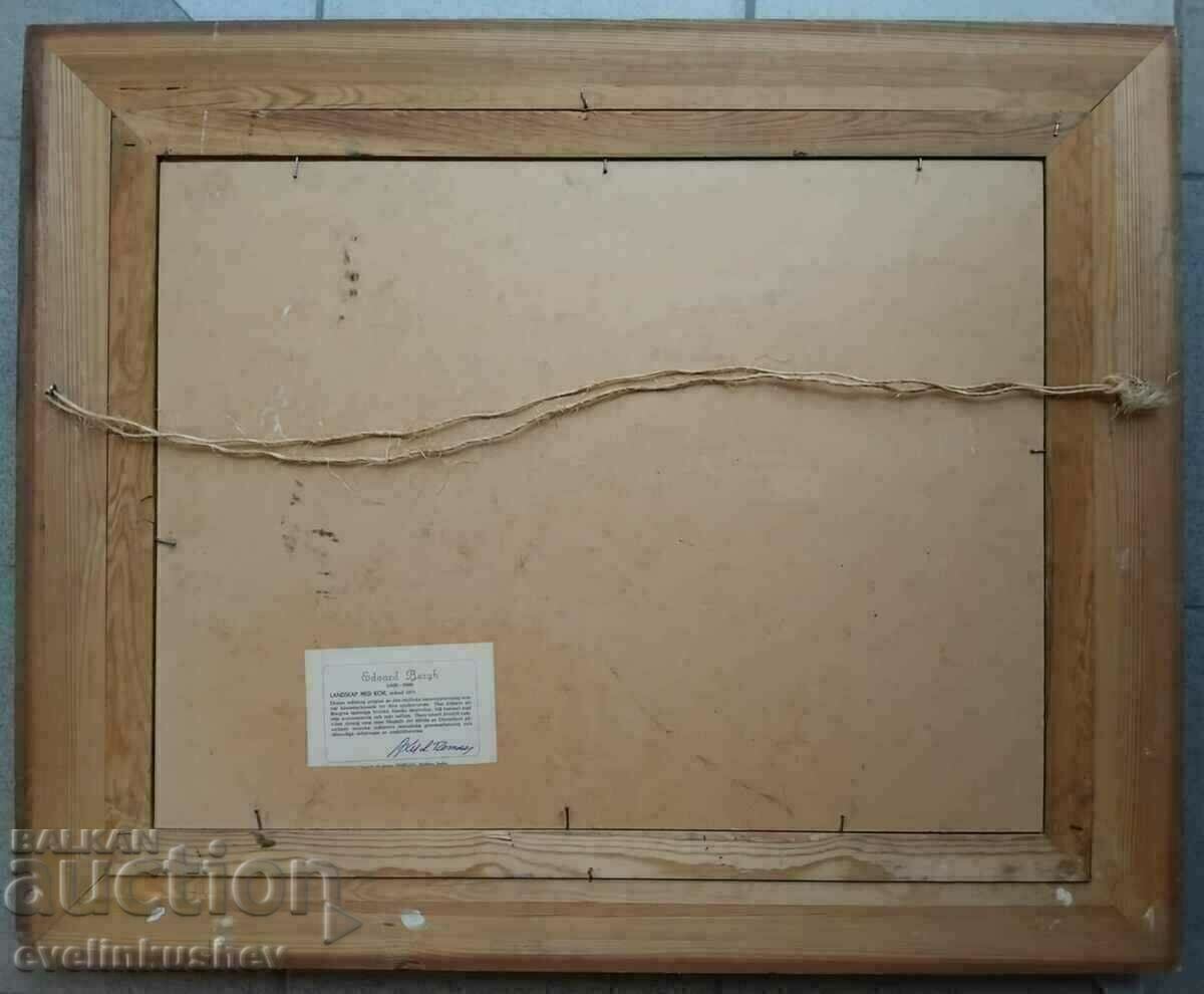 Imprimare de artă pictură de Eduard Berg 1828-1880. - 6