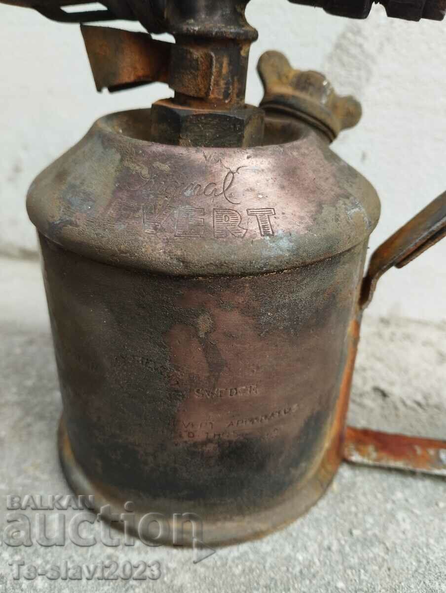 Old gasoline lamp, burner - Sievert