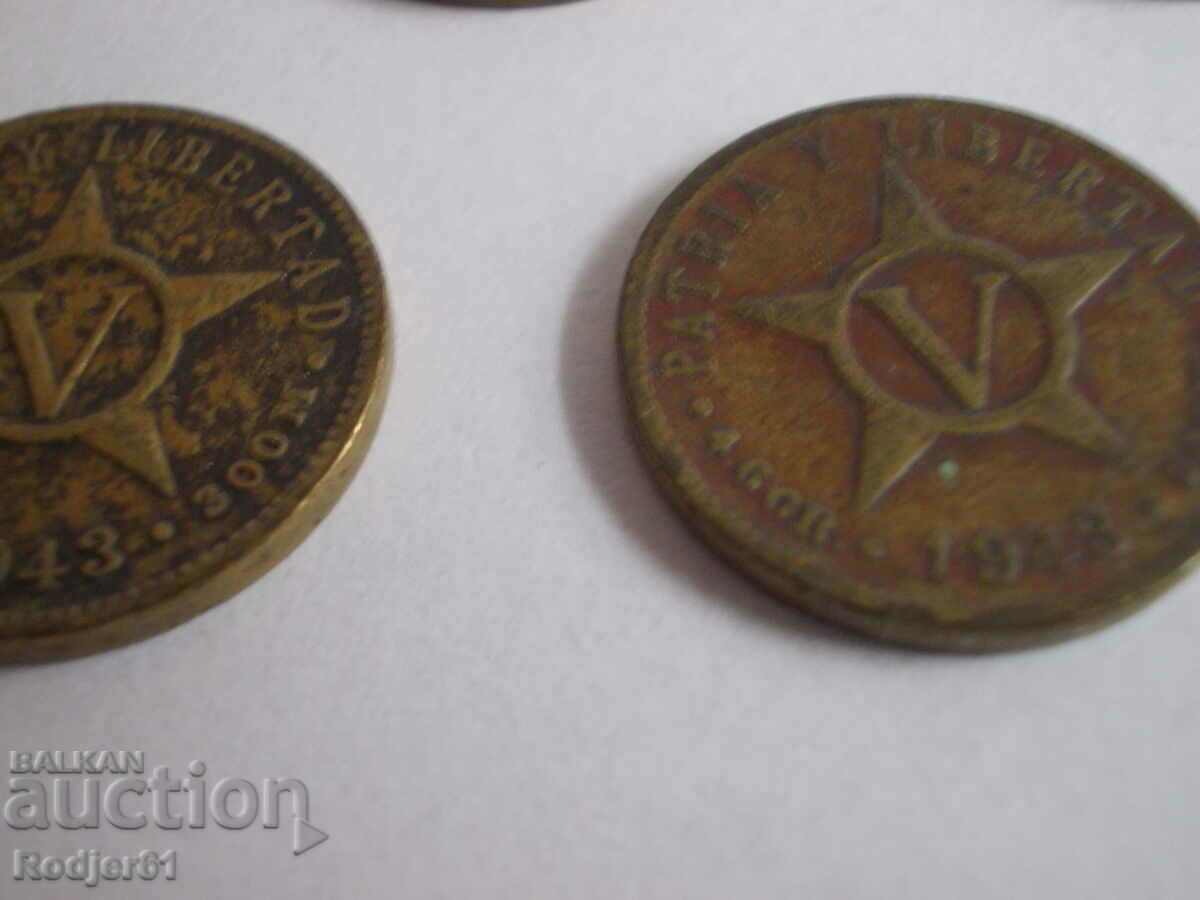 Delivery of 1943 5 centavos Cuba Delivery of 1943 5 centavos Cuba