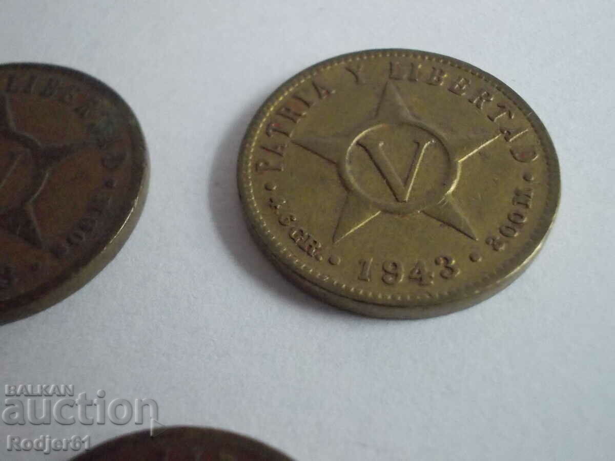 1943 5 centavos Cuba - 5 1943 5 centavos Cuba - 5