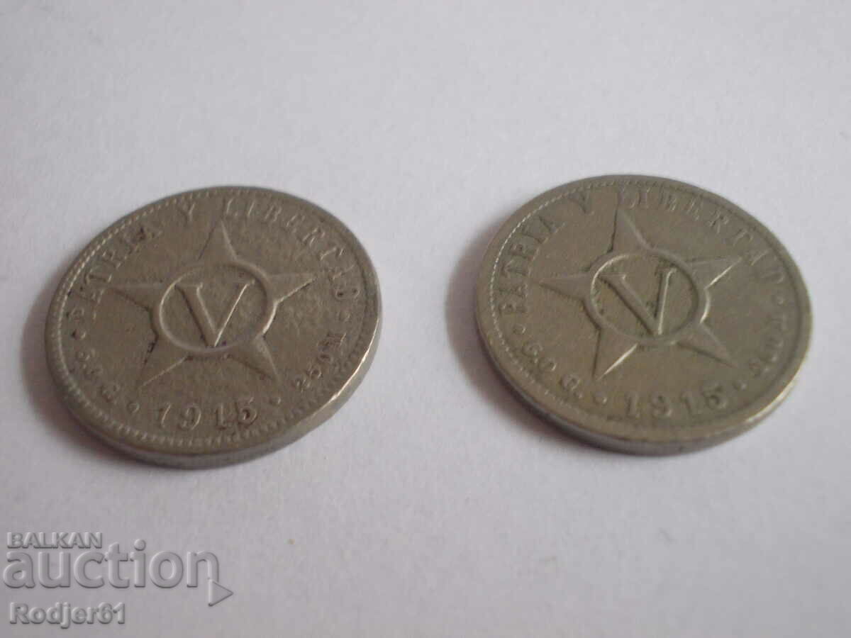 1915 5 centavos Cuba 1915 5 centavos Cuba