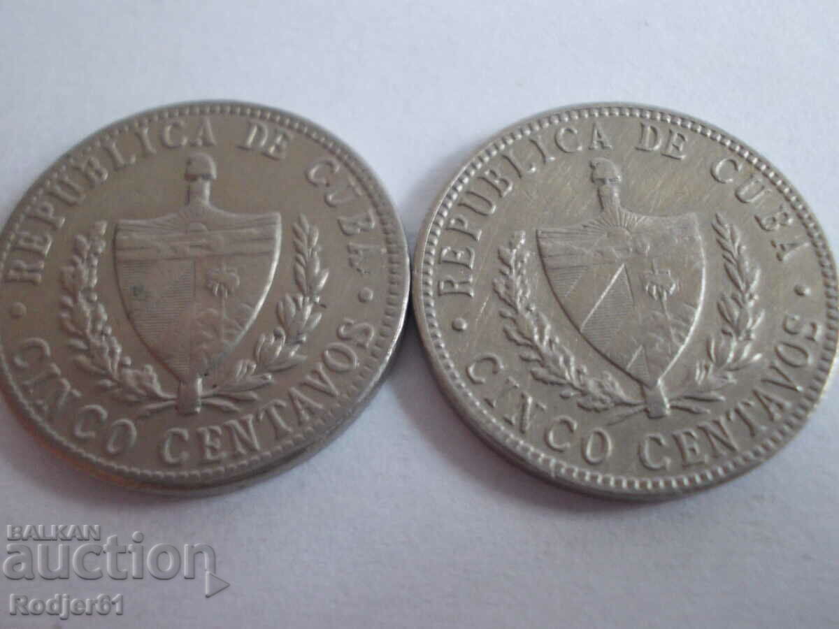 Delivery of 1960 5 centavos Cuba