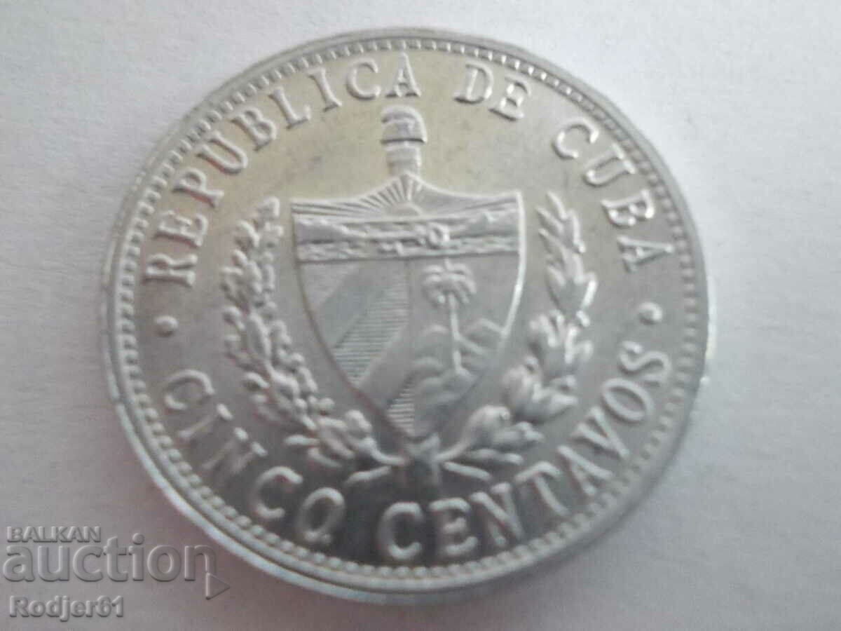 Auction 1971 5 centavos Cuba Auction 1971 5 centavos Cuba