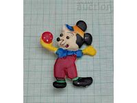 MICKEY MOUSE ANIMATED OLD WOMAN BADGE