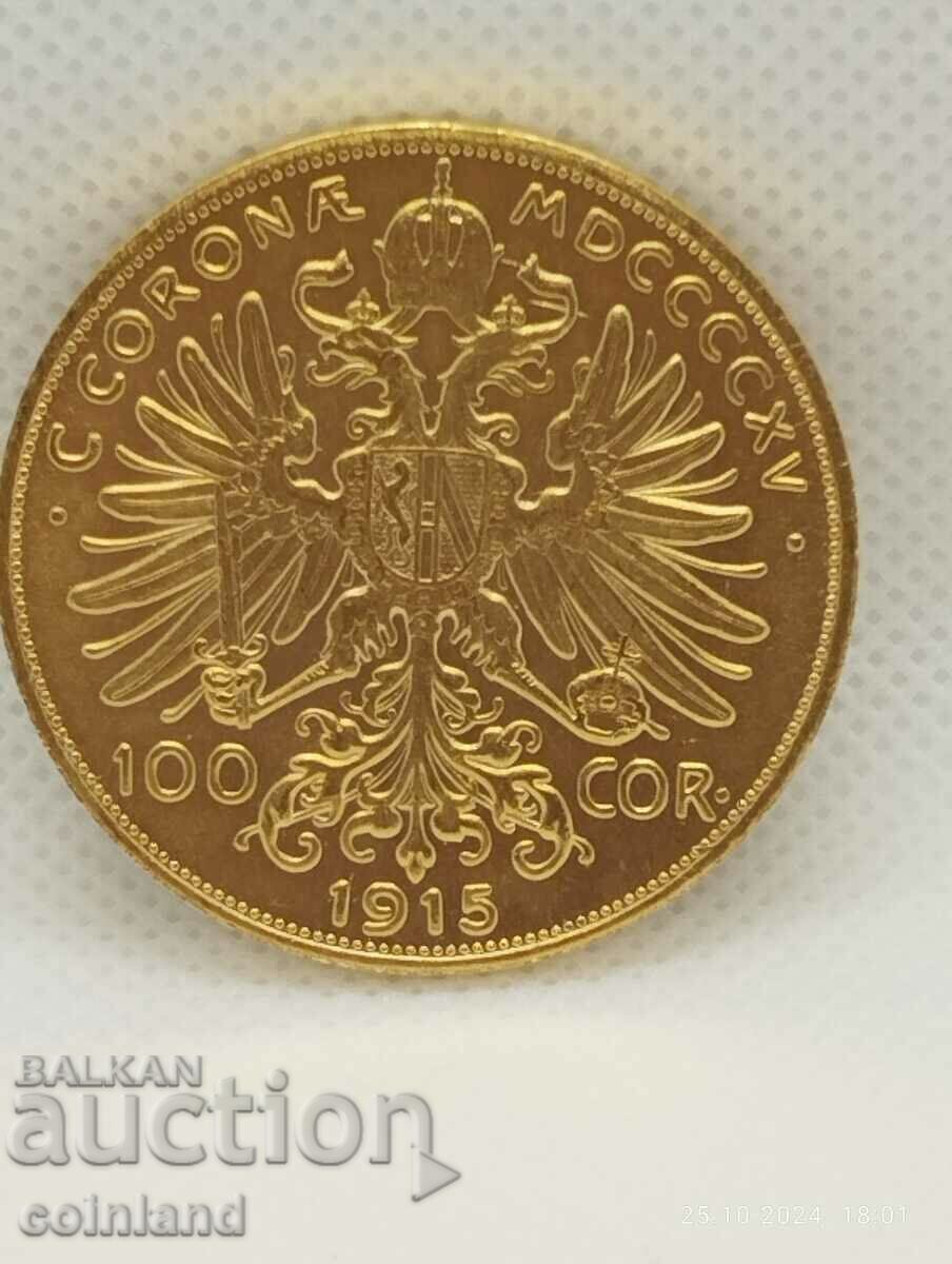 100 crown Franz Joseph l 1915 - ΑΝΑΠΑΡΑΓΩΓΗ ΡΕΠΛΙΚΩΝ