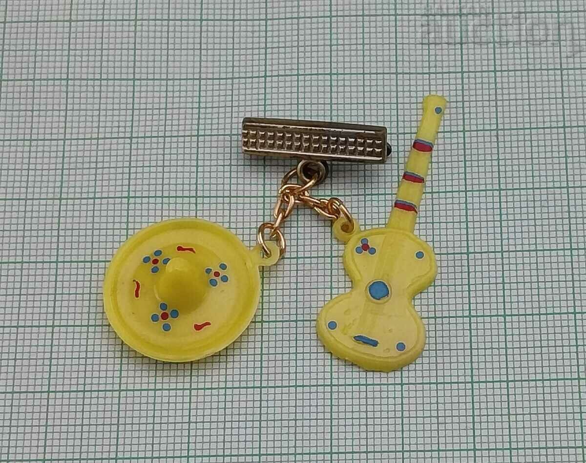 GUITAR HAT MEXICO OLD MARTENITA BADGE with price 2.00 BGN | € 1.02 GUITAR HAT MEXICO OLD MARTENITA BADGE with price 2.00 BGN | € 1.02