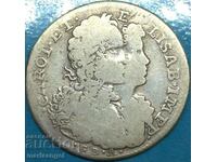 Naples 1716 20 grains Tare Italy Charles VI + Eliza 24mm 4y