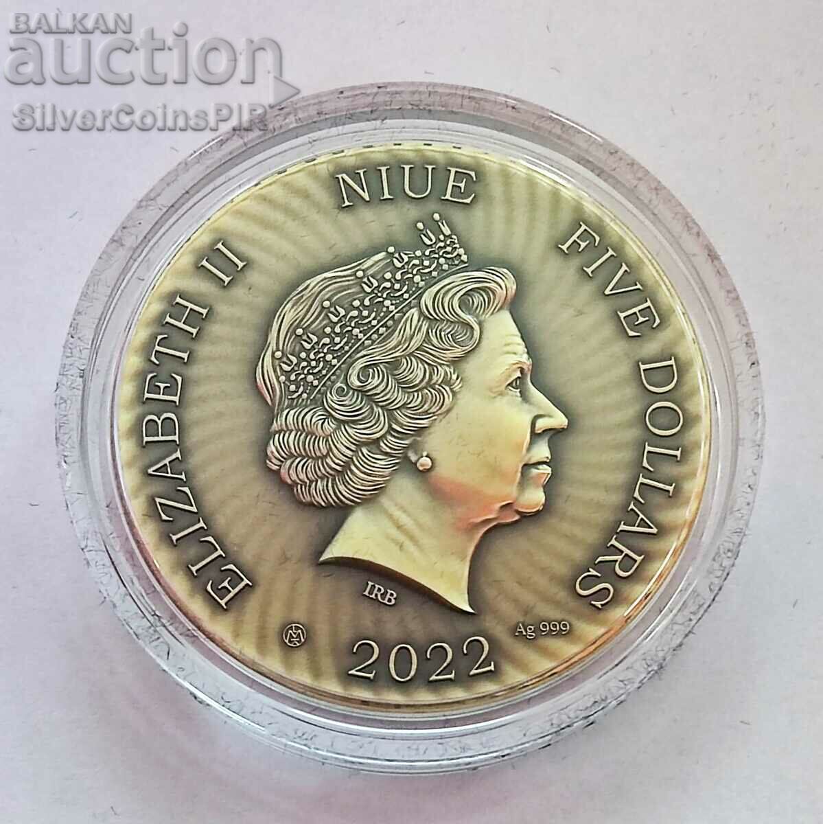 Delivery of Silver 2 Oz Bacchus - God of Wine 2022 New Islands Delivery of Silver 2 Oz Bacchus - God of Wine 2022 New Islands