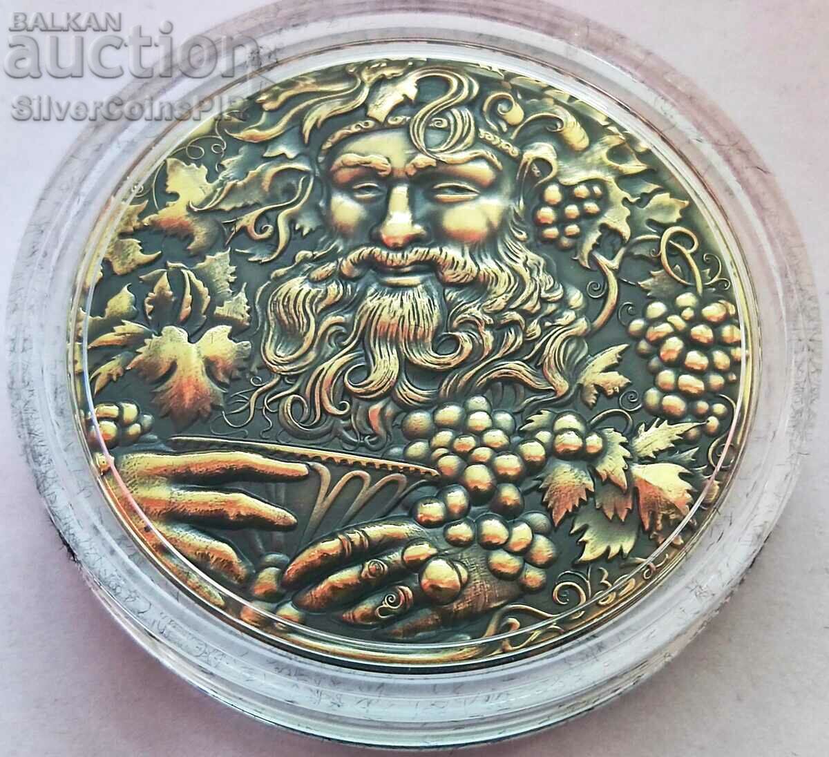 Silver 2 Oz Bacchus - God of Wine 2022 New Islands