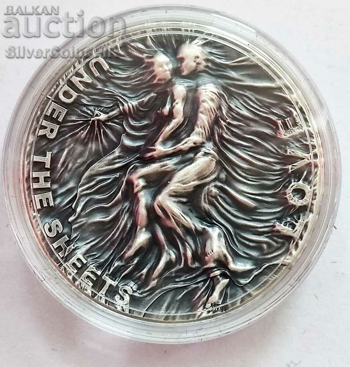 Silver 2 Oz Love - Under The Covers 2022 Camerun