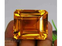 BZC! 170.40 ct natural citrine emerald cert. VGTL of the 1st class!