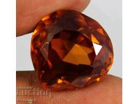 BZC! 62.00 ct natural zircon pear cert.VGTL from 1st!