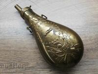 Embossed brass powder magazine, pistol, firecracker, rifle, rifle