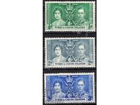 GB/Turks&Calcos Isl.-1937-Coronation-series,MLH