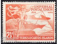 GB/Turks&Calcos Isl.-1949-KGVI-75 UPU, MLH