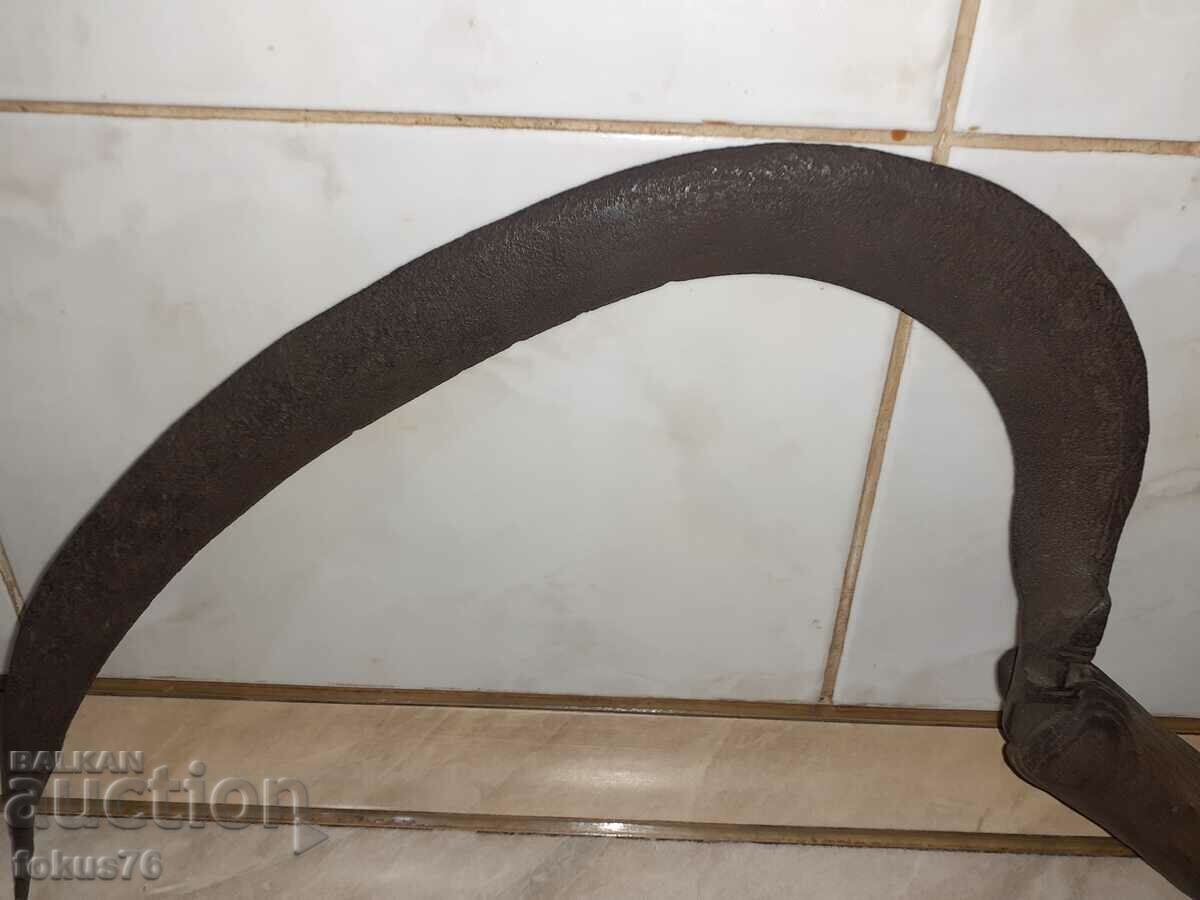 Amazing Old Renaissance Wrought Iron Sickle with Primitive Engravings with price 69.00 BGN | € 35.28 Amazing Old Renaissance Wrought Iron Sickle with Primitive Engravings with price 69.00 BGN | € 35.28
