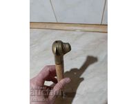 Old cane or umbrella handle bronze dog head