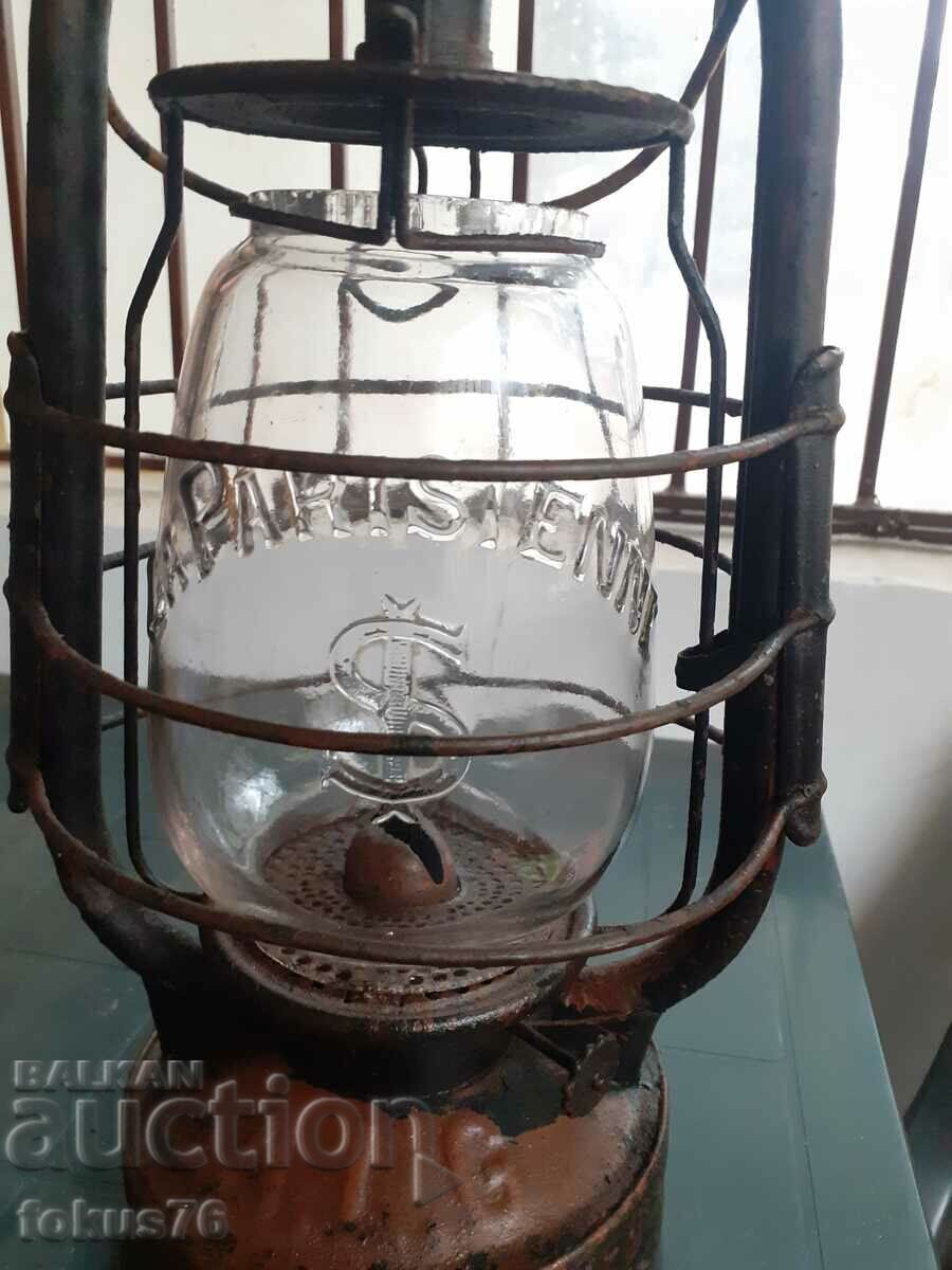 Unique old large French gas lantern lamp with price 149.00 BGN | € 76.18 Unique old large French gas lantern lamp with price 149.00 BGN | € 76.18