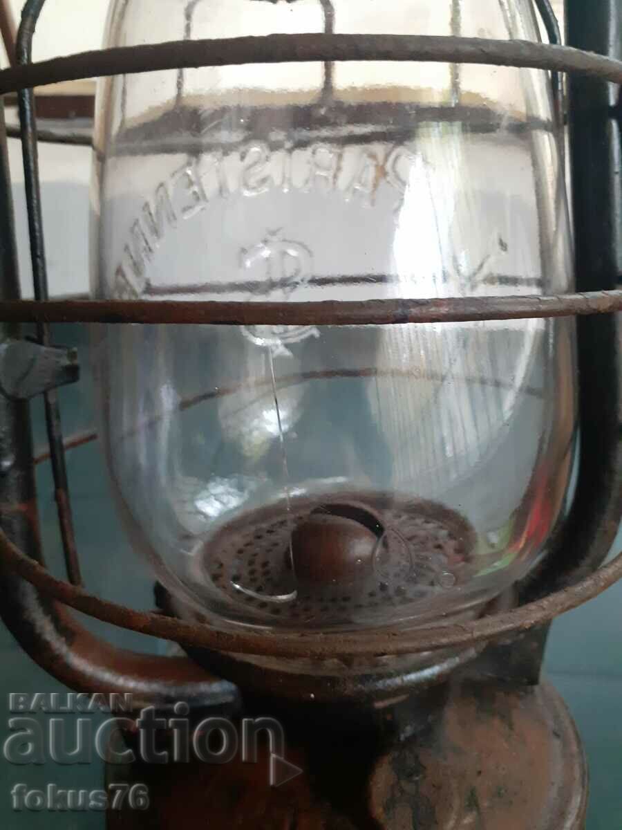 Unique old large French gas lantern lamp - 5 Unique old large French gas lantern lamp - 5