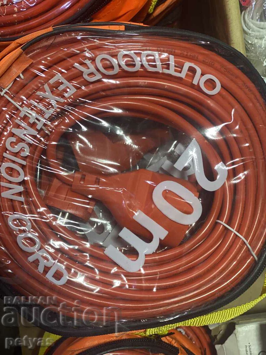 Power extension cable 3x1.5mm IP 44 length 10 m with price 16.50 BGN | € 8.44 Power extension cable 3x1.5mm IP 44 length 10 m with price 16.50 BGN | € 8.44