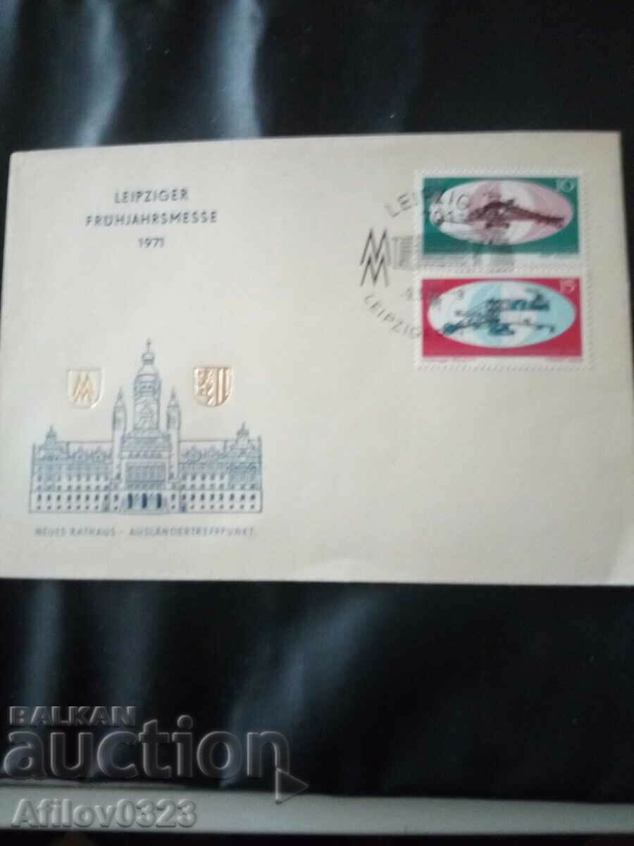 Commemorative envelope from GDR - Leipzig Fair..