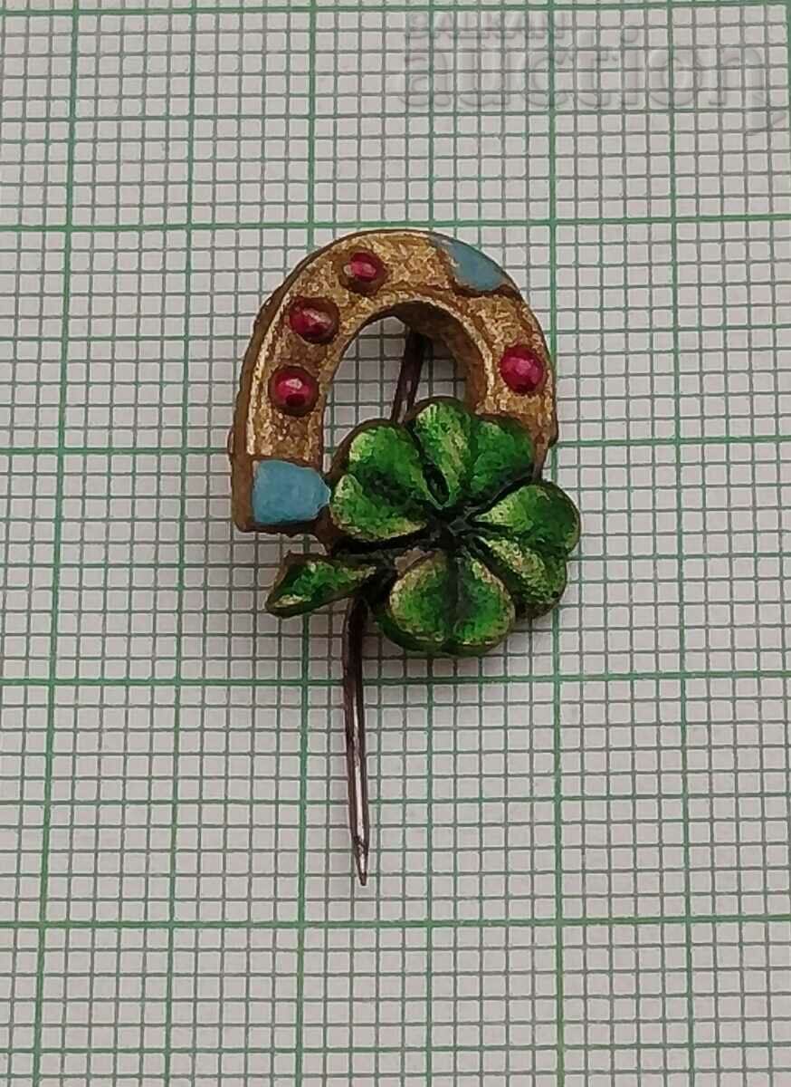 HORSESHOE CLOVER OLD MARTENICE BADGE