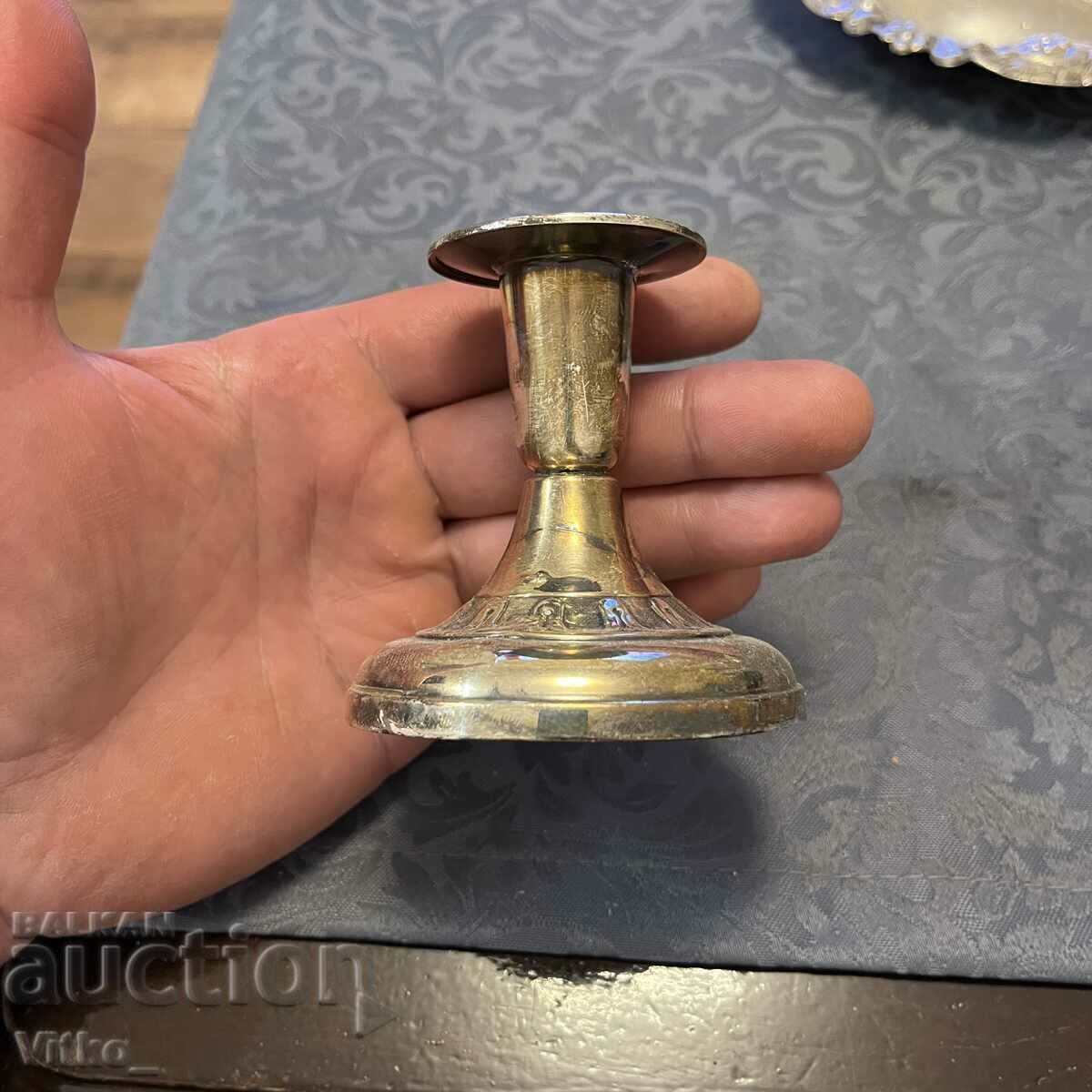 Swedish silver candlestick, markings