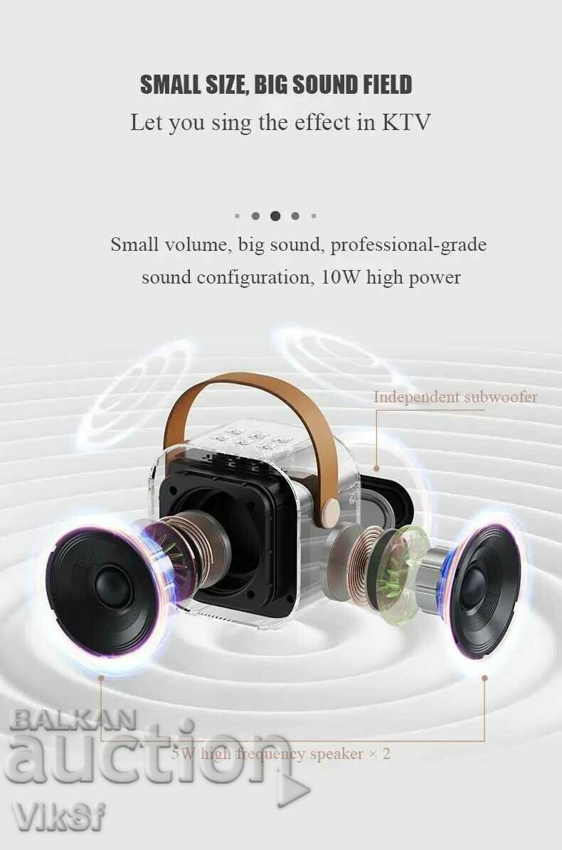 K12 Mini difuzor Bluetooth Microfon Karaoke, - 5