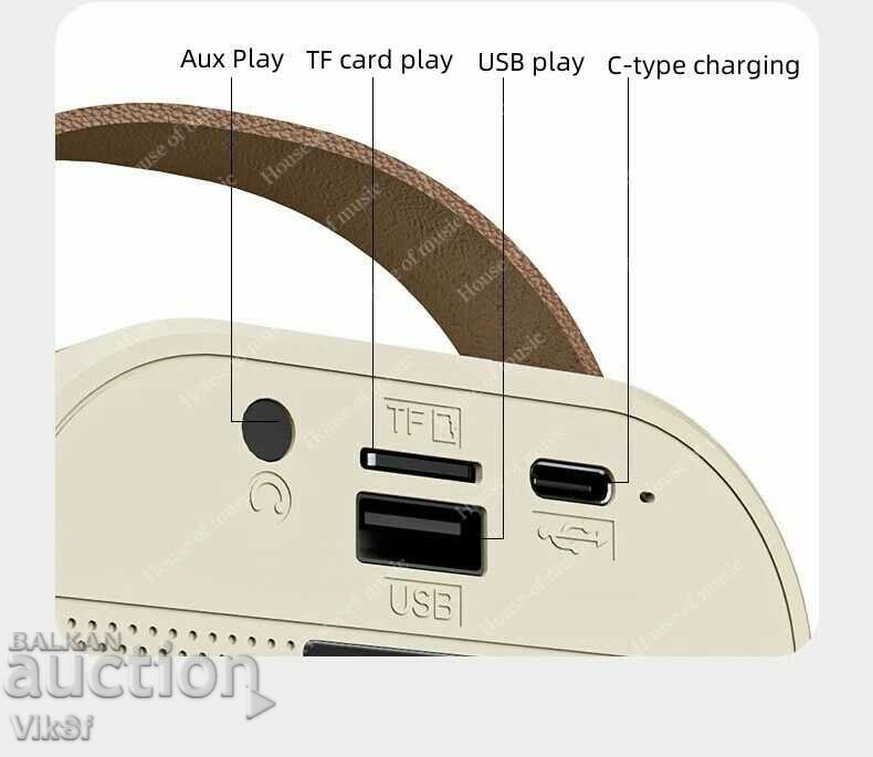 K12 Mini difuzor Bluetooth Microfon Karaoke, - 6