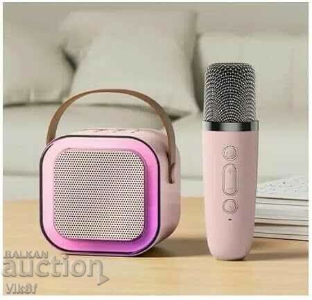 K12 Mini Bluetooth Speaker Karaoke Μικρόφωνο,