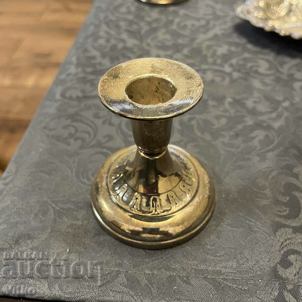 Шведски сребърен свещник , маркировки - 5 Шведски сребърен свещник , маркировки - 5