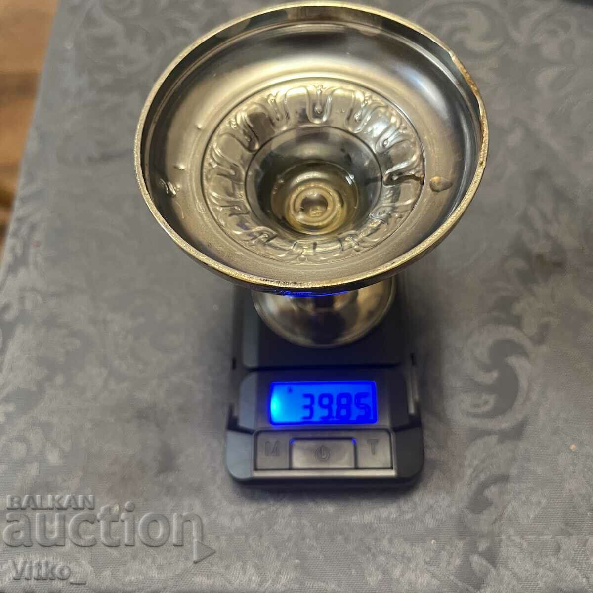 Шведски сребърен свещник , маркировки - 7 Шведски сребърен свещник , маркировки - 7